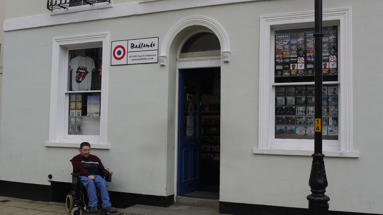 Mark outside Badlands, Cheltenham 2010